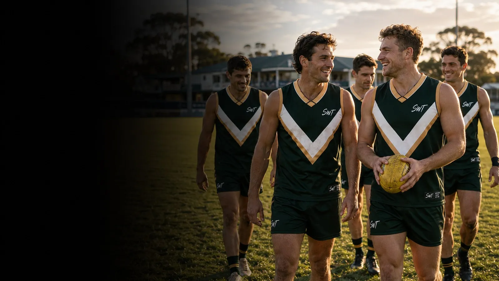 Junior AFL player in South West Threads club kit