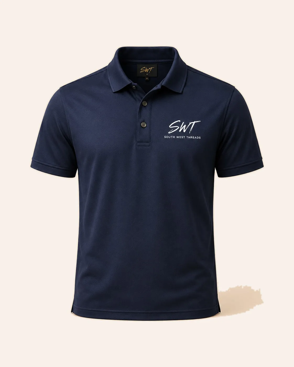 Navy polo shirt