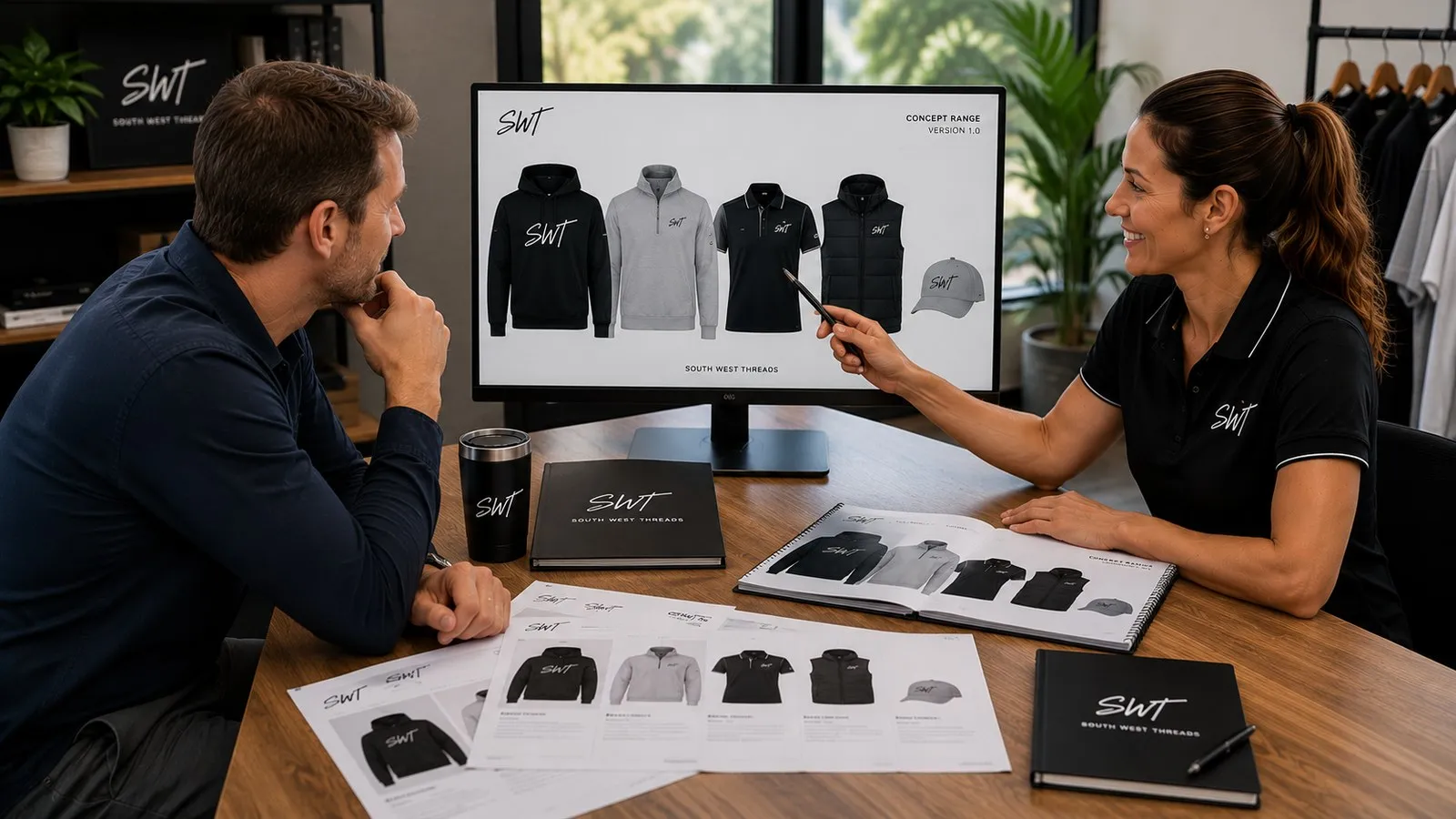 Reviewing and approving garment mock-ups