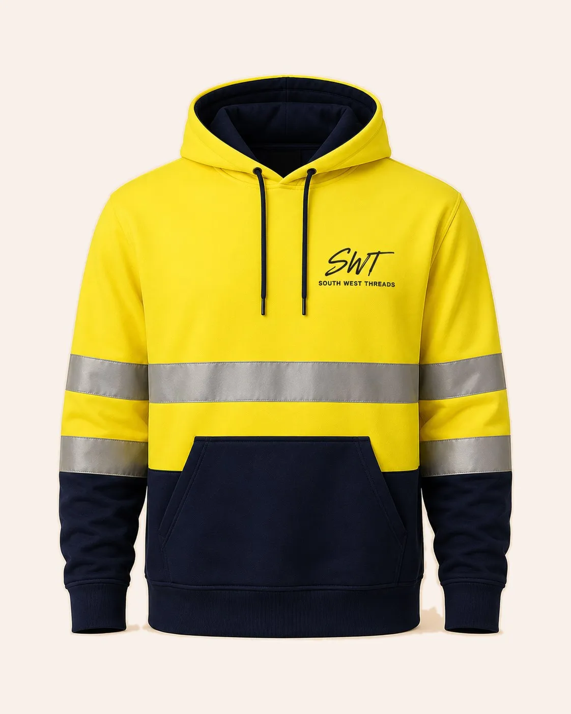 Yellow hi-vis hoodie